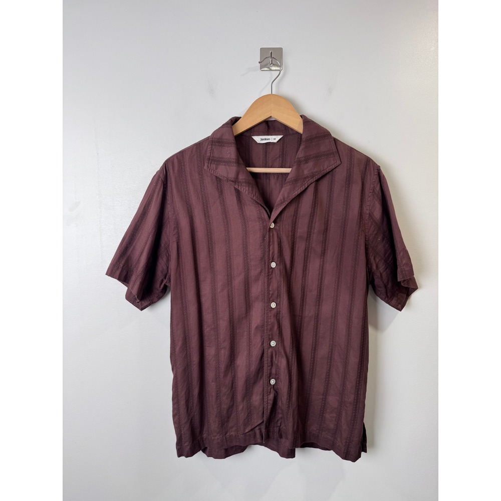3sixteen Men Camp Collar Short Sleeve Button Up Shirt Medium
